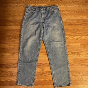 VTG Carhartt Relaxed Fit Blue Jeans Mens 38x32 Work wear